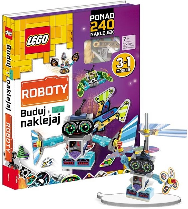Buduj i naklejaj Roboty Lego Books