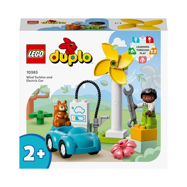 LEGO DUPLO Turbina wiatrowa i samochód elektryczny 10985