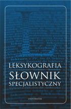 Leksykografia Słownik specjalistyczny - pdf