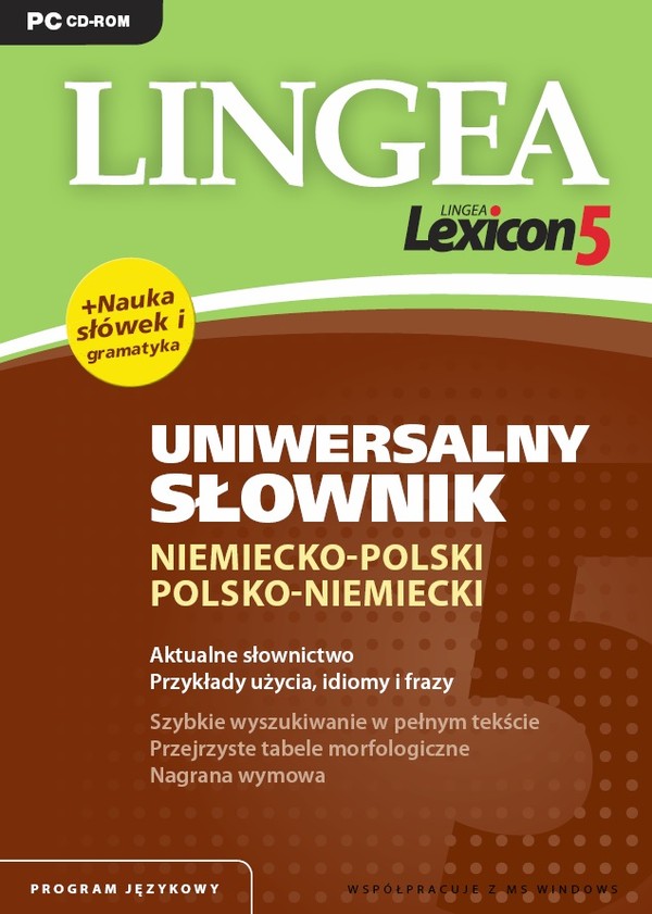 Lexicon 5 Uniwersalny słownik słownik niemiecko-polski i polsko-niemiecki