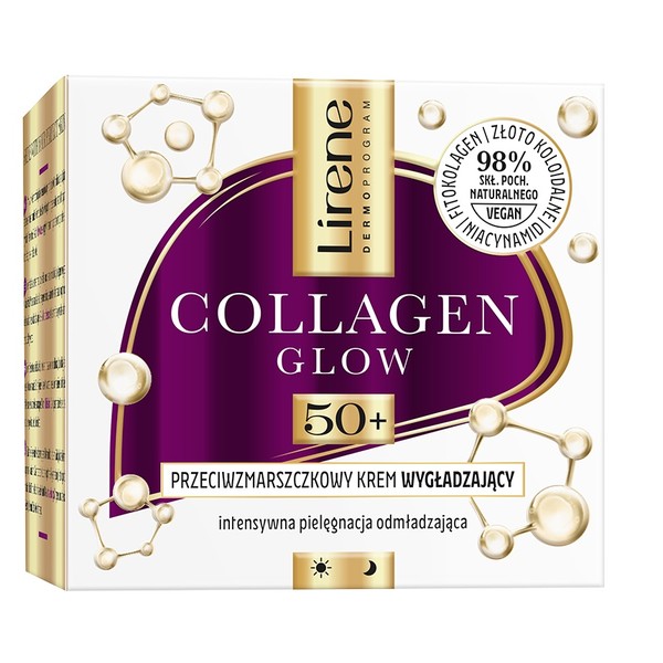 Collagen Glow 50+ Przeciwzmarszczkowy wygładzający krem