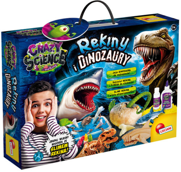 Zestaw naukowy Crazy Science Rekiny i dinozaury
