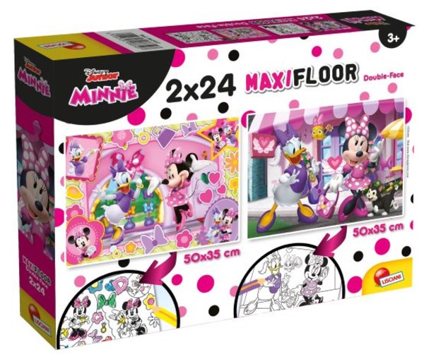 Puzzle Super Maxi Minnie 2x24 elementy