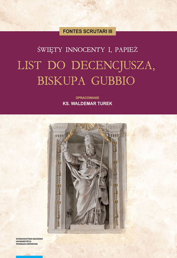 List do Decencjusza, biskupa Gubbio