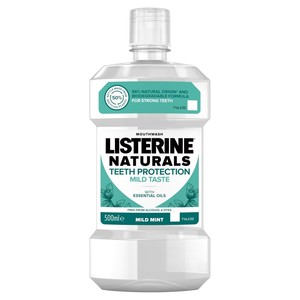 Listerine Naturals Płyn do płukania jamy ustnej Mild Mint Ochrona Zębów