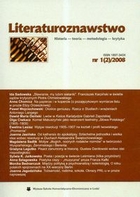 Literaturoznawstwo. Nr 1(2) 2008