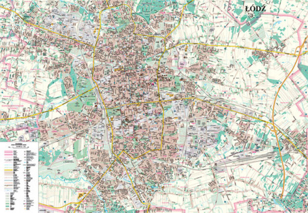 Łódź Plan miasta