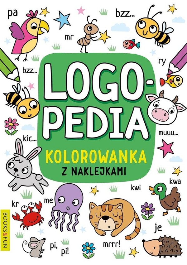 Logopedia Kolorowanka z naklejkami 4