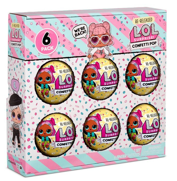 L.O.L. Surprise Figurki 6-pak confetti, Angel