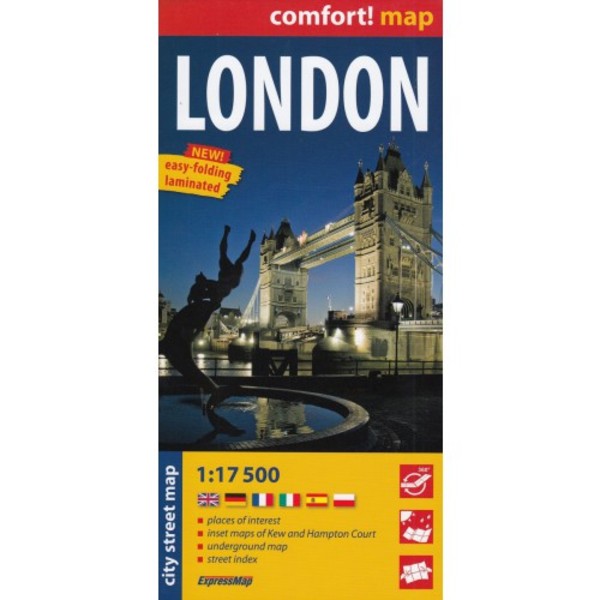 London City map / Londyn Plan miasta Skala 1:17 500 comfort! map