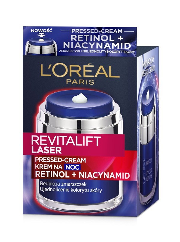 Paris Revitalift Laser Pressed Cream Krem na noc Retinol i Niacynamid