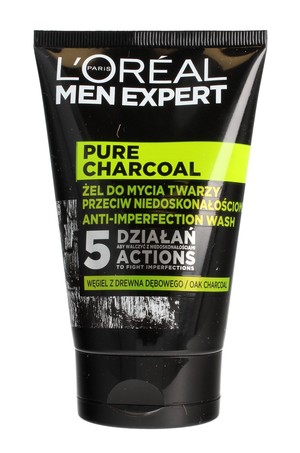 Men Expert Pure Charcoal Żel do mycia twarzy przeciw niedoskonałościom