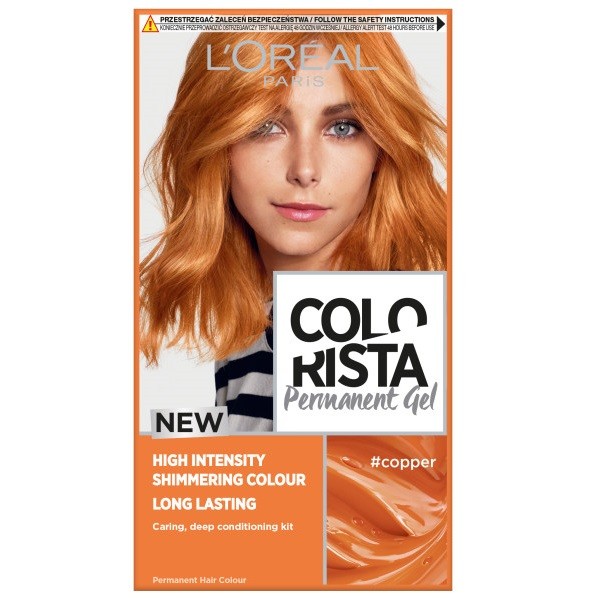 Colorista Permanent Gel Copper Trwała farba do włosów