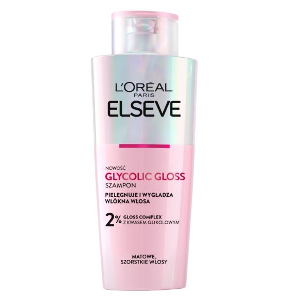 L'OREAL_Elseve Glycolic Gloss Szampon rewitalizujący przywracający blask włosom matowym