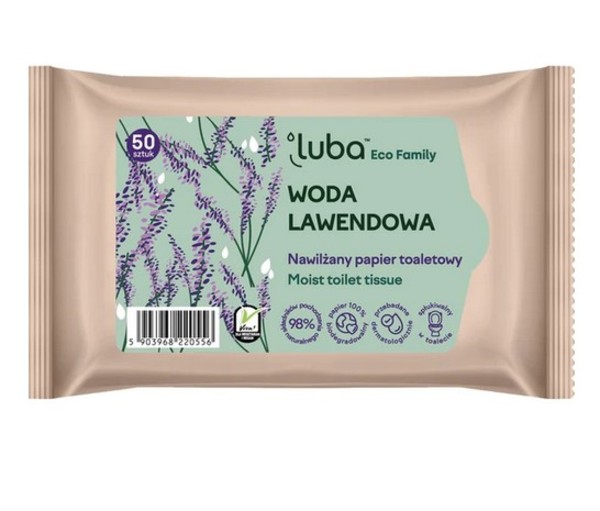 Eco Family Woda Lawendowa Nawilżany papier toaletowy