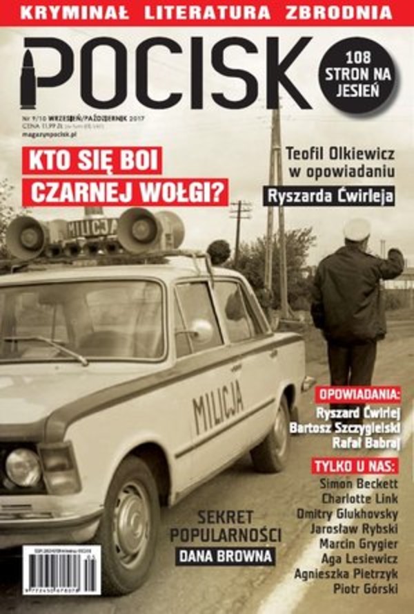 Magazyn literacko-kryminalny Pocisk Nr 9/10 Wrzesień-Październik 2017