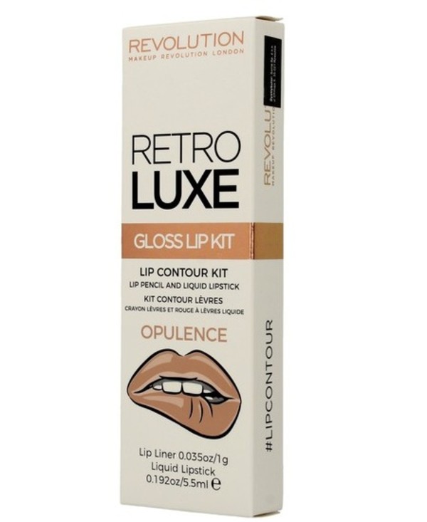 Retro Luxe Gloss Lip Kit Opulence Zestaw do ust konturówka + błyszczyk
