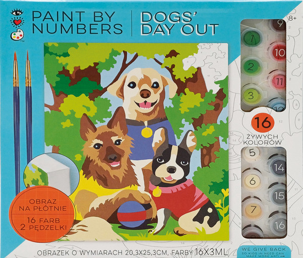 Malowanie po numerach psy