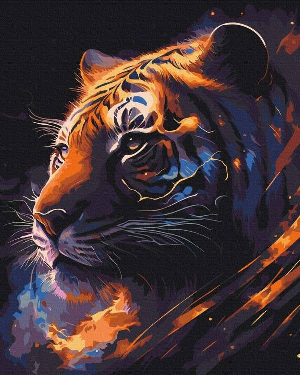 Malowanie po numerach zodiak tygrysa