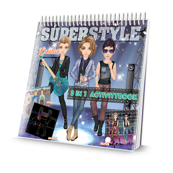 Malowanka Be Creative Designer + Sketchbook Superstyle 3 in 1 activitybook