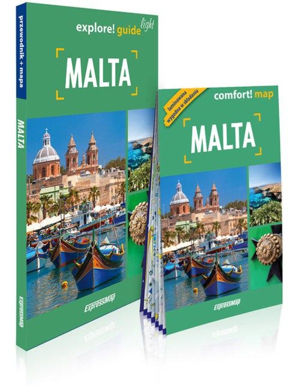Malta 2w1: przewodnik + mapa explore guide! light + comfort! map