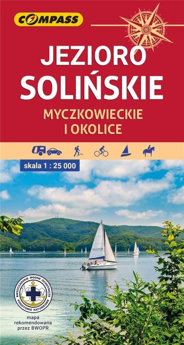 Mapa Jezioro Solińskie, Myczkowieckie i okolice