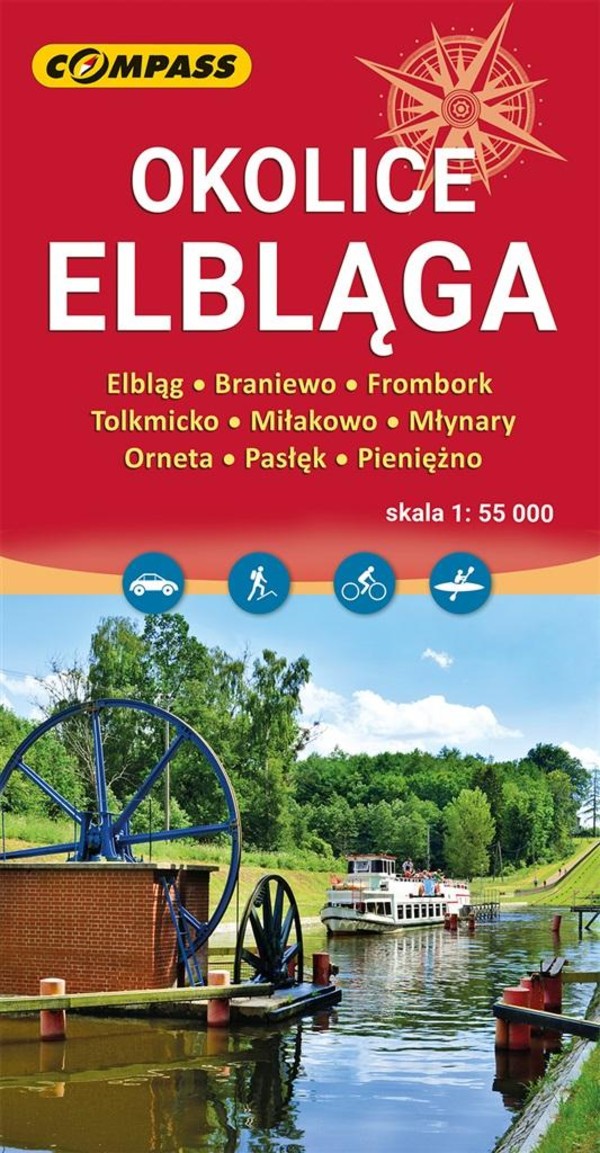 Mapa - Okolice Elbląga 1:55 000