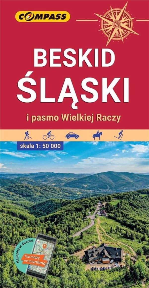 Mapa turystyczna Beskid Śląski i Pasmo Wielkiej Raczy