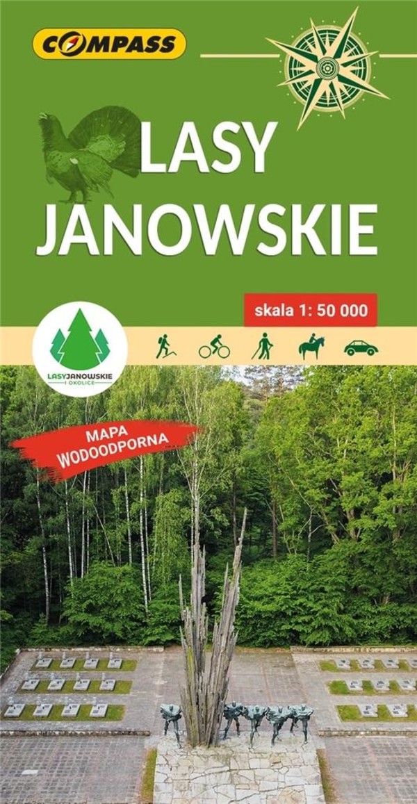 Mapa turystyczna Lasy Janowskie 1:50 000