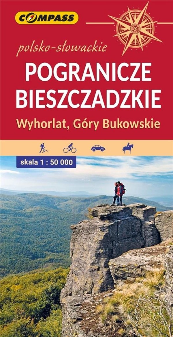 Mapa turystyczna Pogranicze Bieszczadzkie, Wyhorlat, Góry Bukowskie