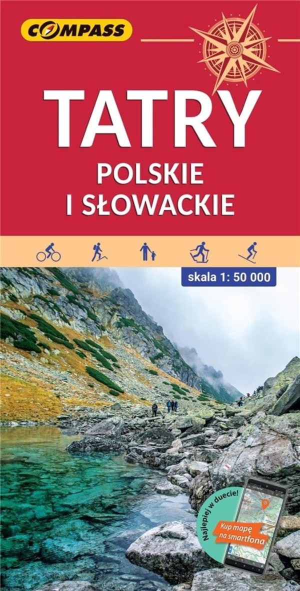 Mapa turystyczna Tatry Polskie i Słowackie 1:50 000
