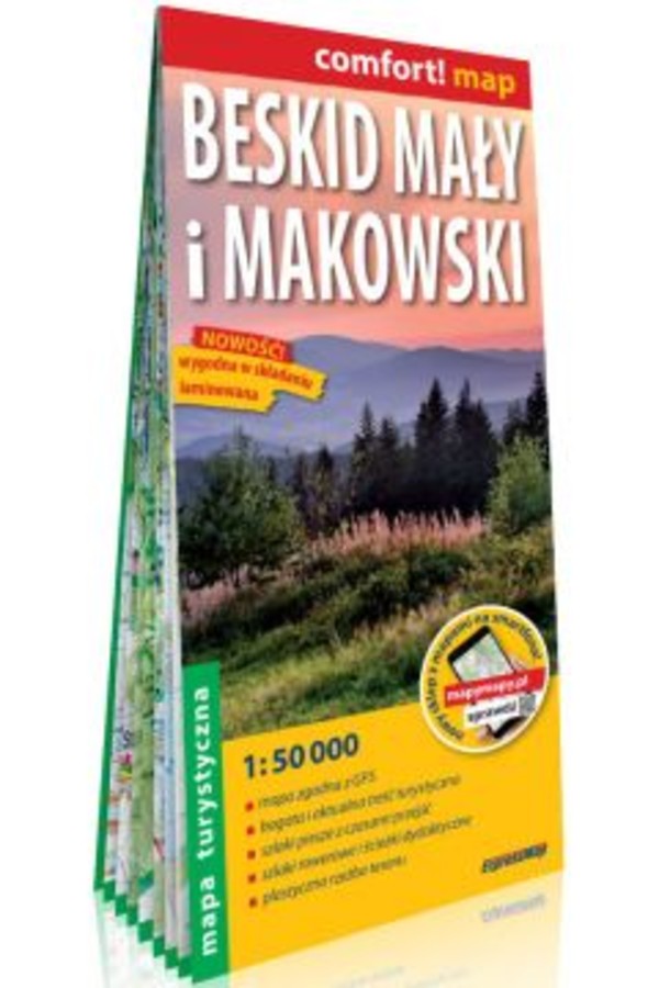 Beskid Mały i Makowski Mapa turystyczna Skala: 1:50 000