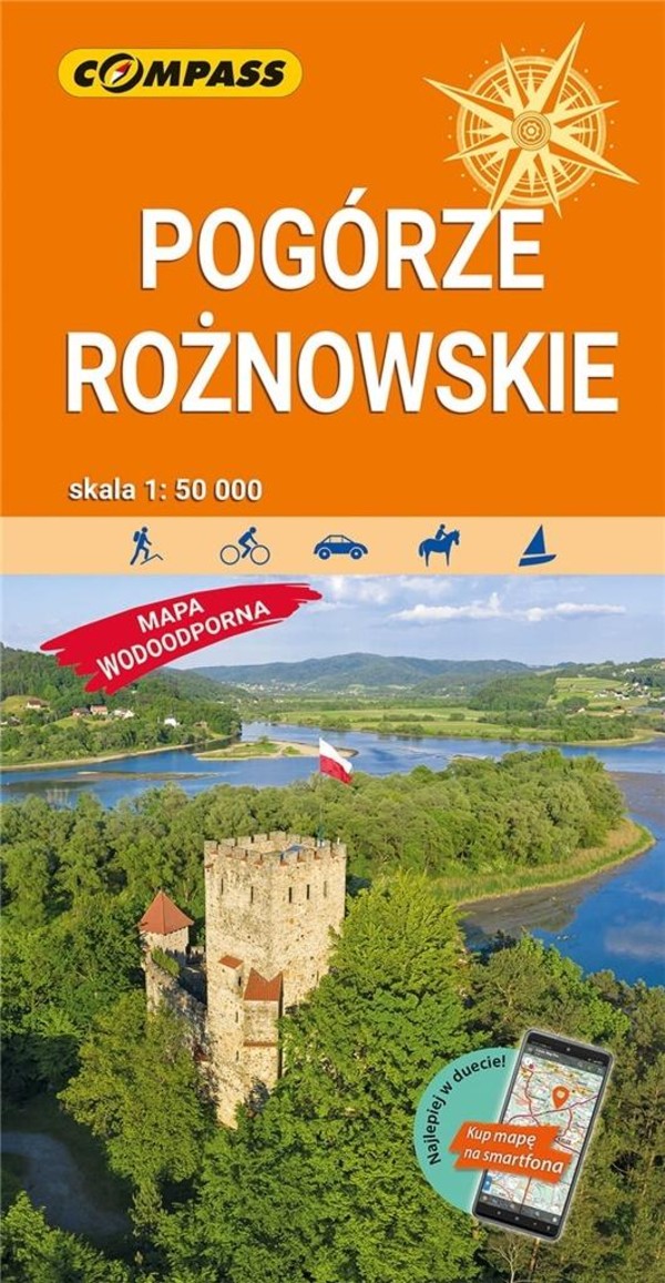 Mapa turystyczna Pogórze Rożnowskie