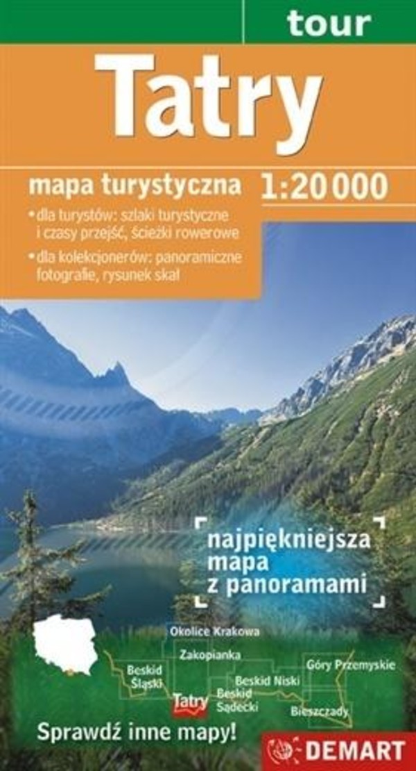 Mapa turystyczna. Tatry Skala 1 : 20 000