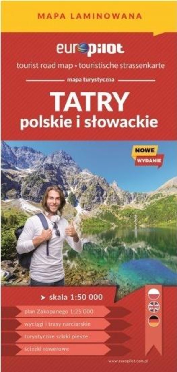 Mapa turystyczna. Tatry polskie i słowackie Skala 1:50 000