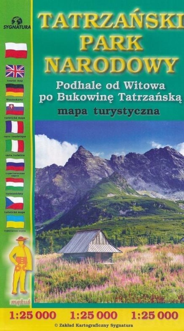 Mapa turystyczna - Tatrzański PN 1:25 000