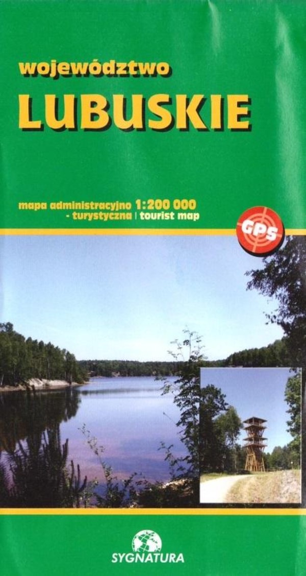 Mapa turystyczna województwo lubuskie 1:200 000