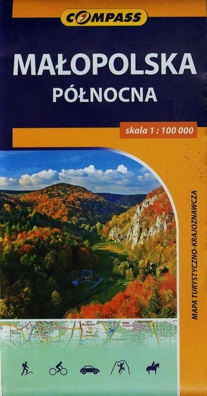 Mapa turystyczno-krajoznawcza. Małopolska Północna Skala 1:100 000