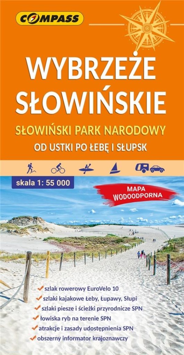 Wybrzeże Słowińskie Mapa turystyczna Skala: 1:55 000