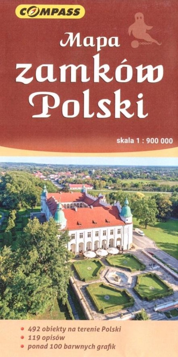 Mapa zamków Polski 1:900 000