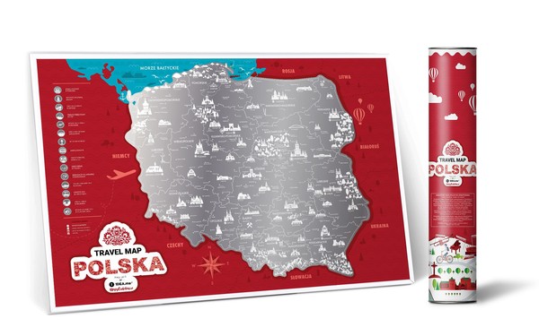 Mapa zdrapka - Polska
