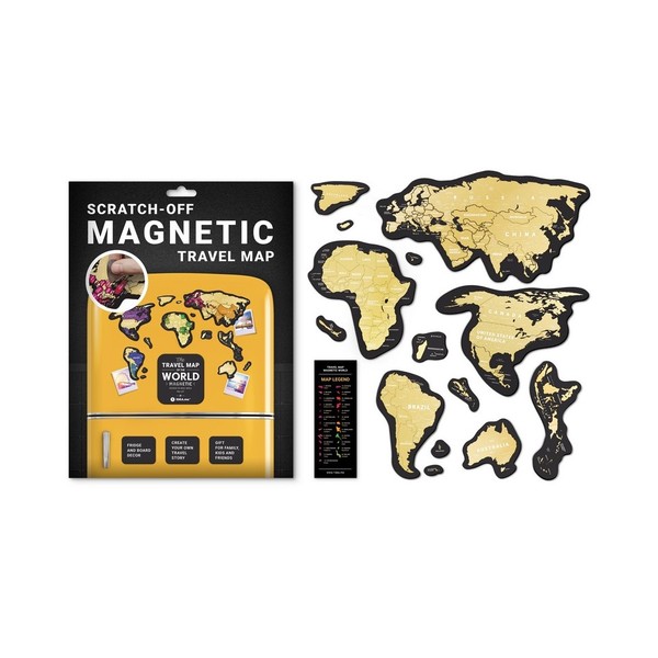 Mapa zdrapka Świat Magnetic world