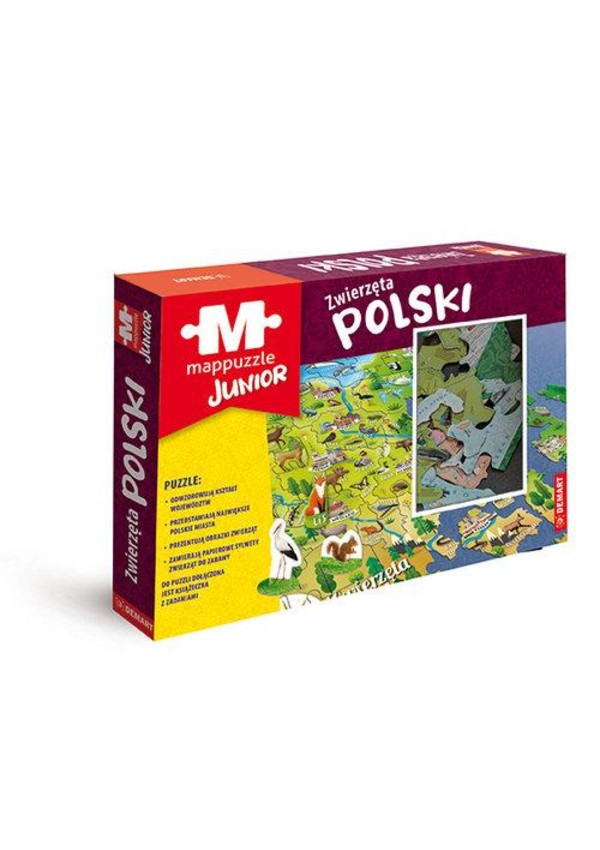 Puzzle Mappuzle Junior Zwierzęta Polski
