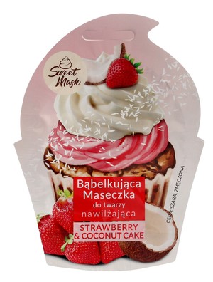 Sweet Mask Strawberry&Coconut Cake Bąbelkująca Maseczka do twarzy nawilżająca