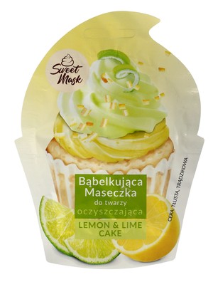 Sweet Mask Lemon&Lime Cake Bąbelkująca Maseczka do twarzy oczyszczająca