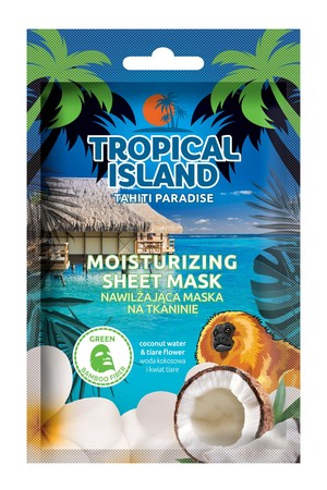 Tropical Island Tahiti Paradise Maska na tkaninie nawilżająca