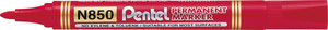 Marker permanentny N850 Pentel (czerwony)