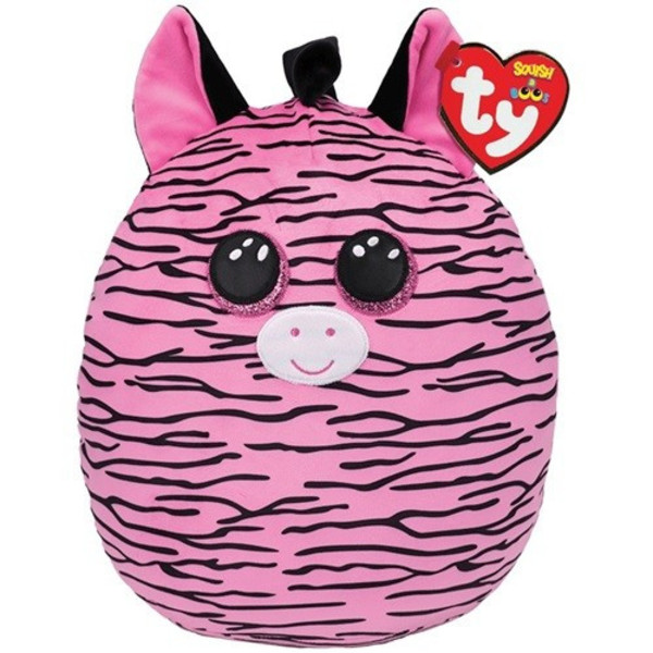 Maskotka Ty Squish-a-Boss Różowa zebra - Zoey 30 cm