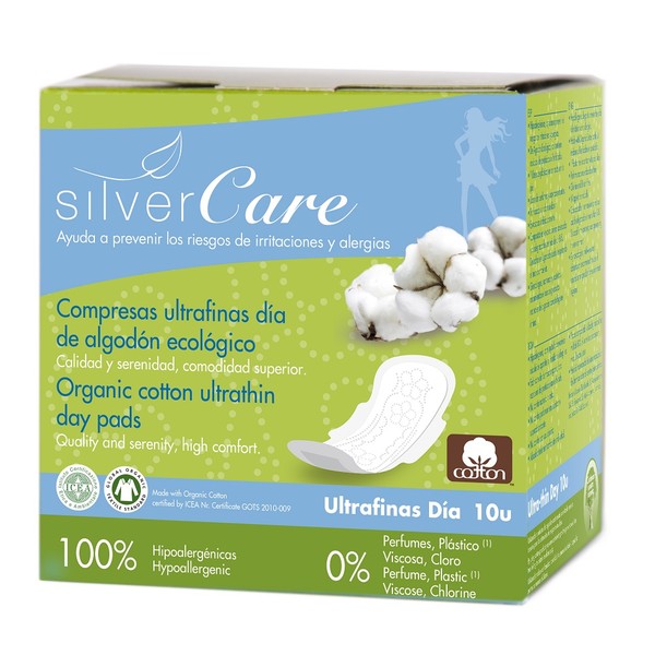 Silver Care Ultracienkie bawełniane podpaski z bawełny organicznej