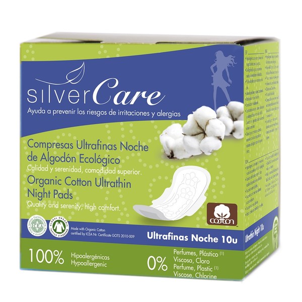 Silver Care Ultracienkie bawełniane podpaski z bawełny organicznej